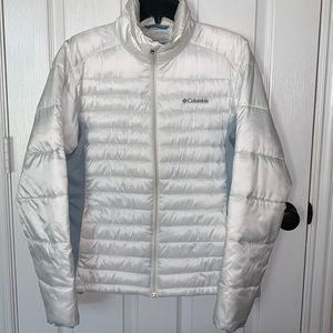 Columbia White and Blue coat